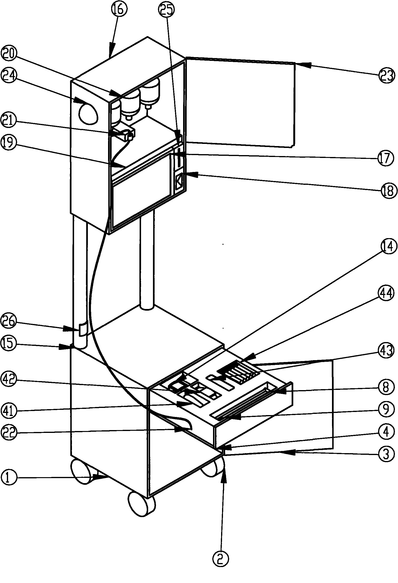 Multi-function bedside nursing work station