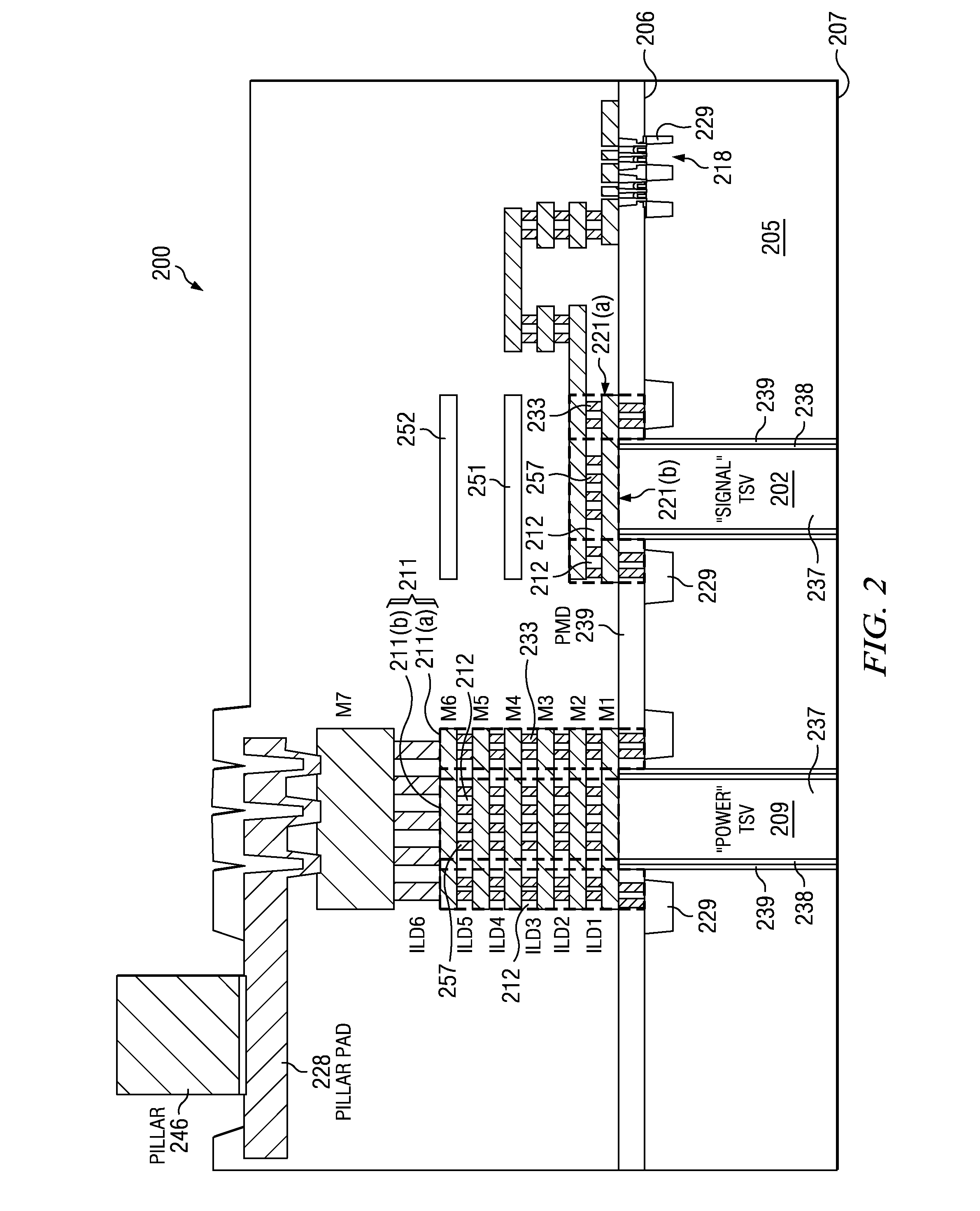 Integrated circuit (IC) having tsvs with dielectric crack suppression structures