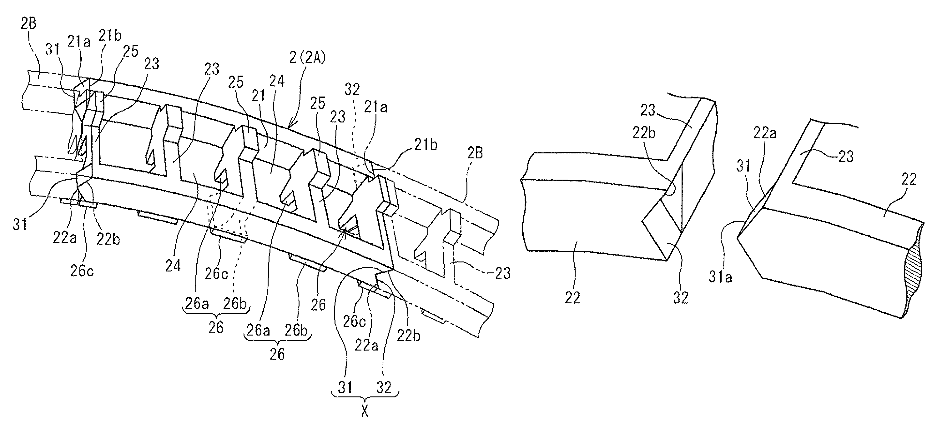 Split cage for rolling bearing and rolling bearing using the split cage