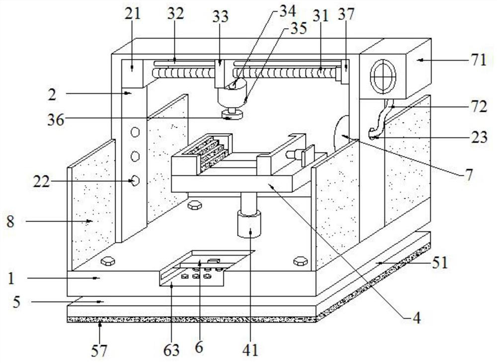 Polishing device for mechanical part machining