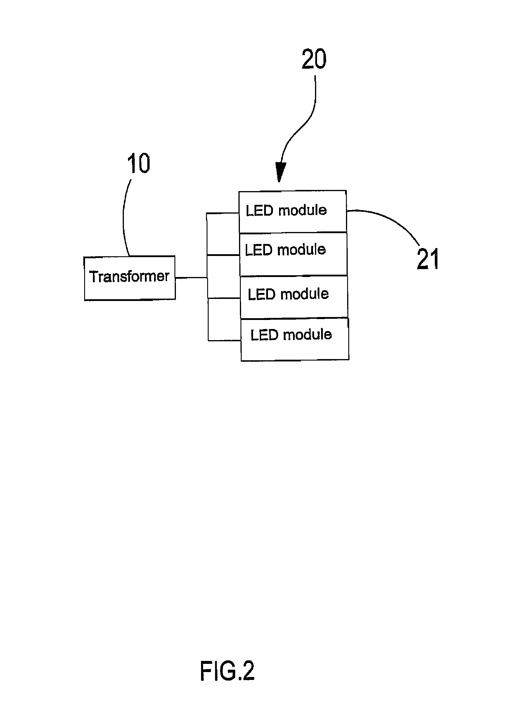 Composite structure for polygonal light-emitting diode