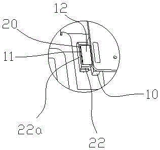 Notebook computer touch board connection structure