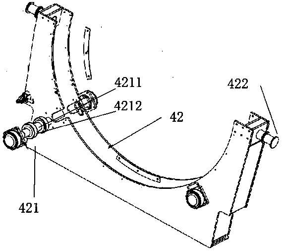 Blade turnover transport cart