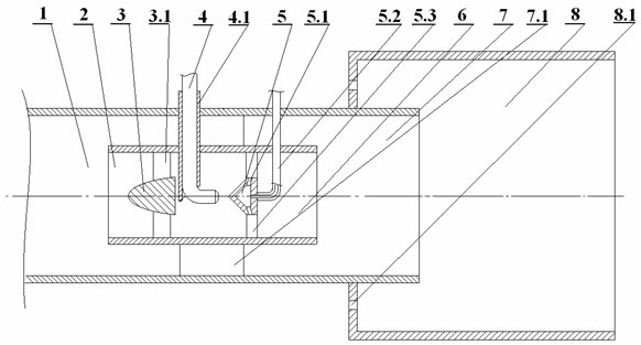 Central diffusion type tiny-oil ignition combustor