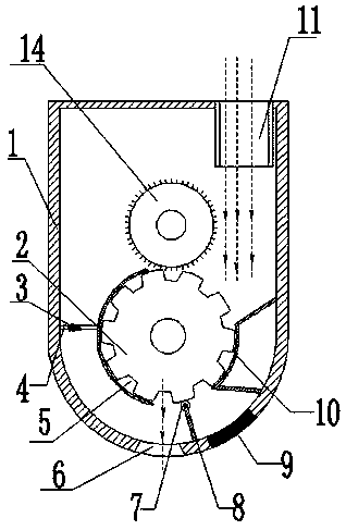 Seed metering device having adjustable seeding wheel