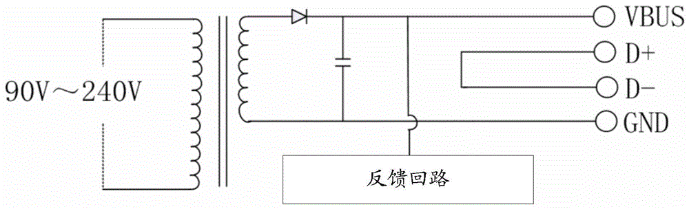 usb charger, mobile terminal and charging control method