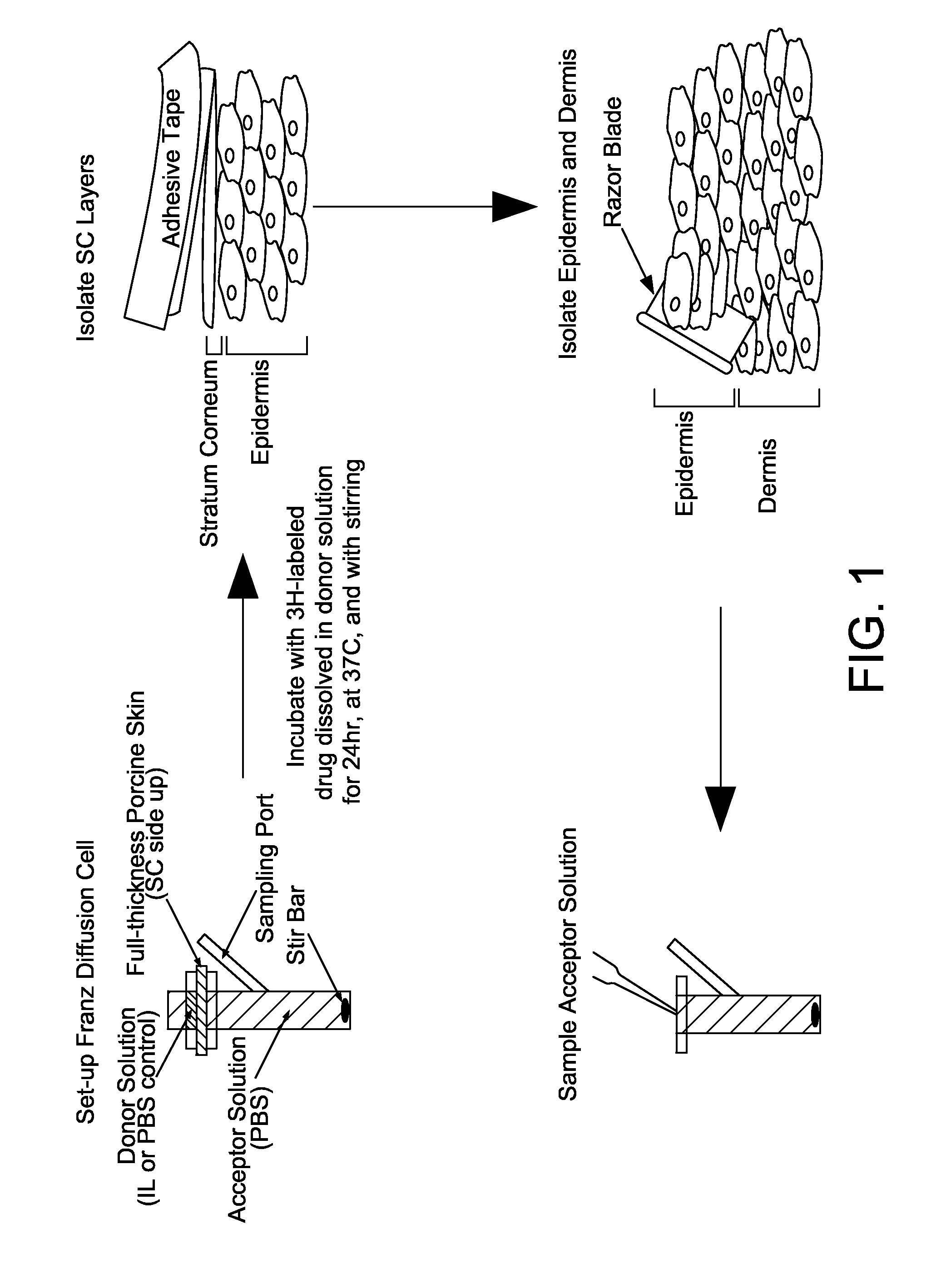 Ionic liquids for transdermal drug delivery