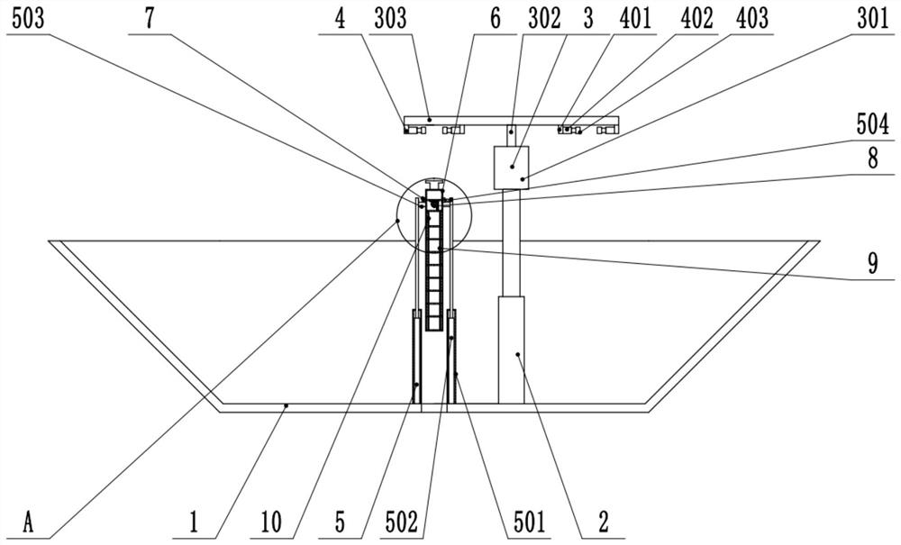 Water quality collecting device for environmental monitoring