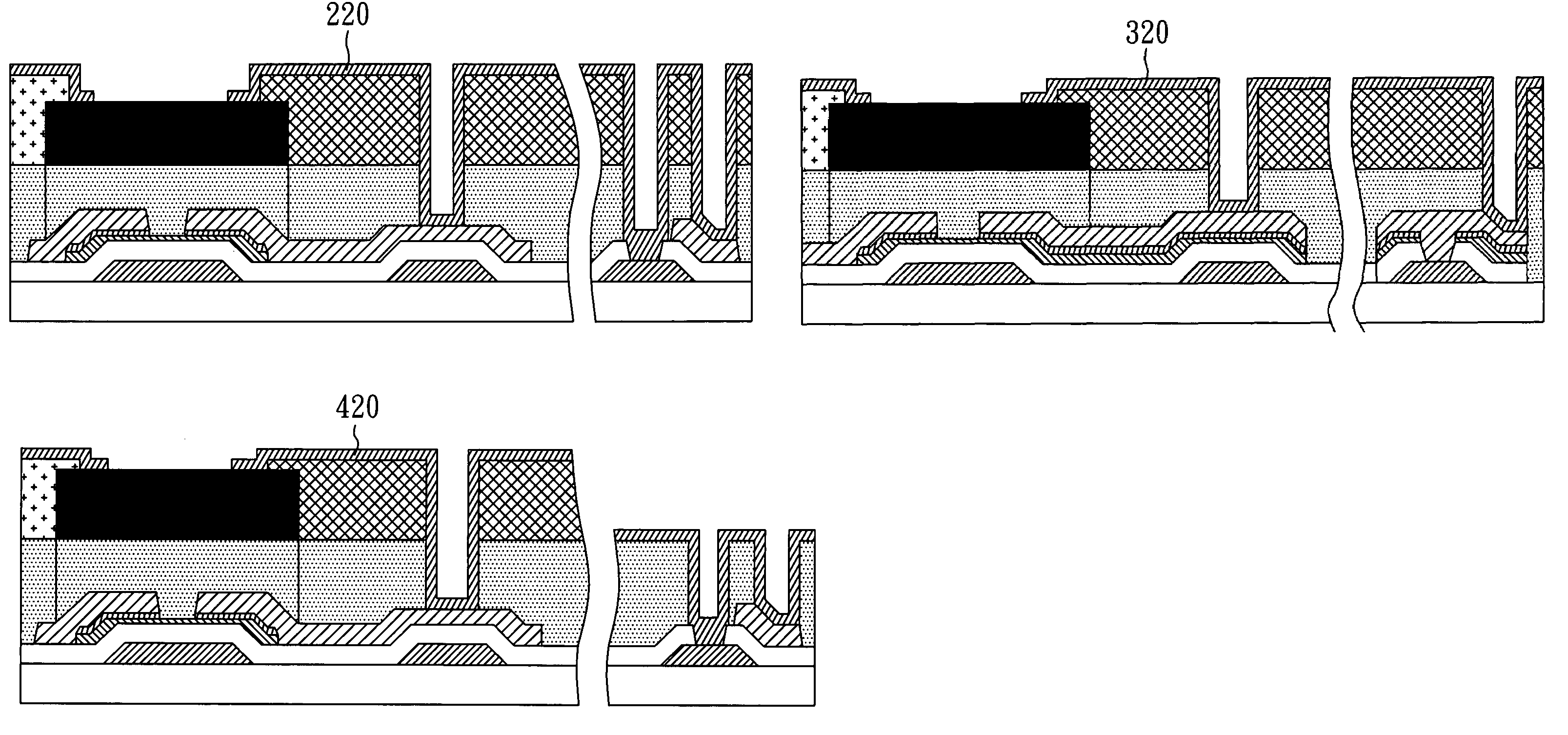 Method for manufacturing a lower substrate of a liquid crystal display device