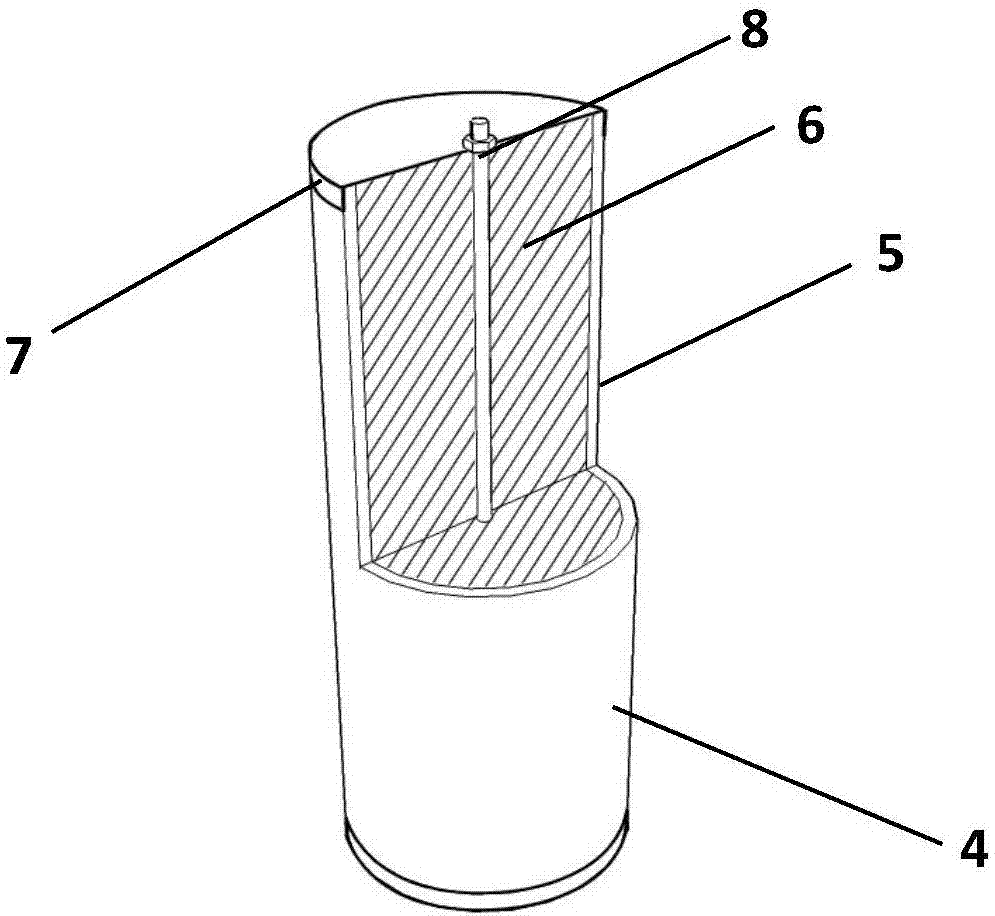 Sandwiched heat preservation L-shaped composite wall body with lead pipe-coarse sand energy-dissipation damping keys and construction method