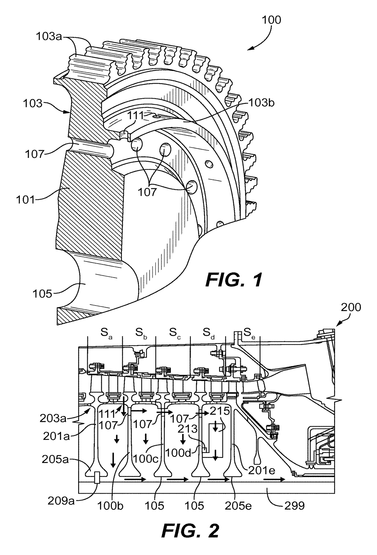 Turbomachine rotors with thermal regulation