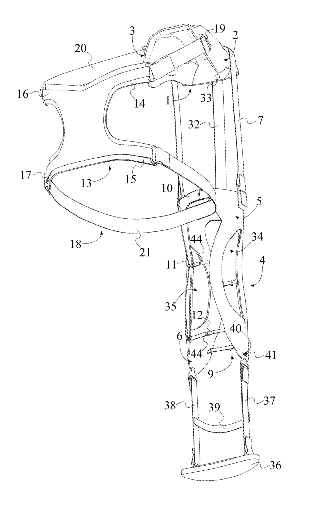 Stabilizing and Mobility-Enhancing Brace for the Shoulder Joint