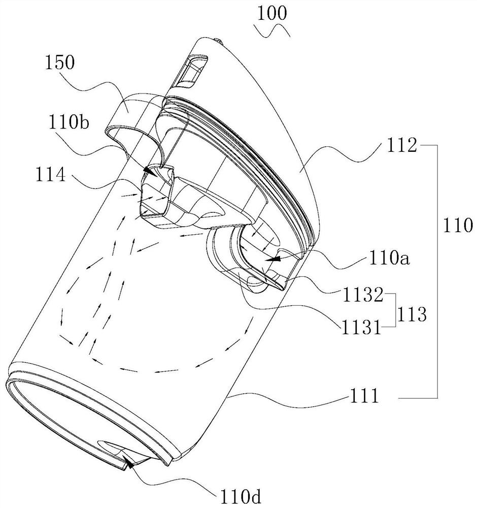 Sewage tank structure for cleaning equipment and cleaning equipment