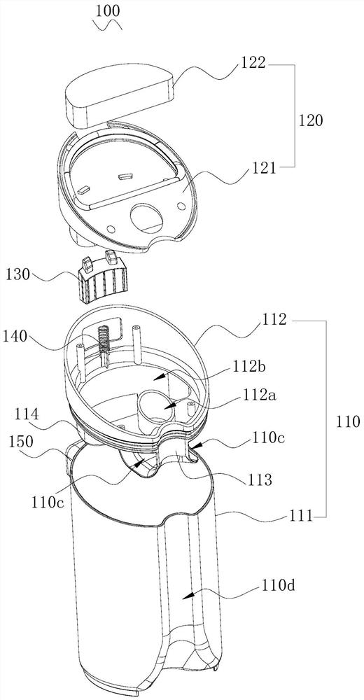 Sewage tank structure for cleaning equipment and cleaning equipment