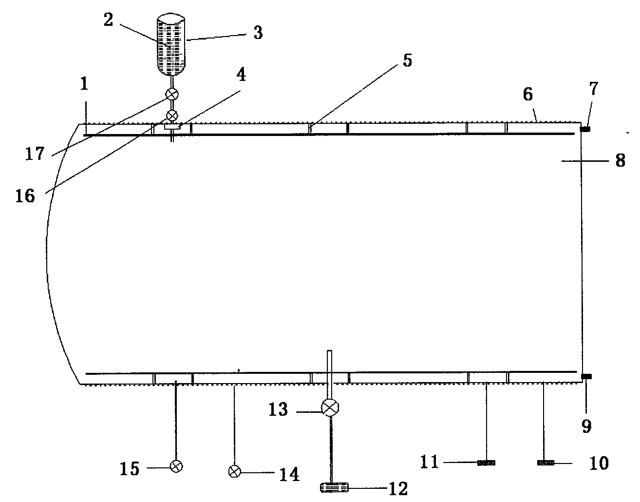 Method and device for controlling precise measurement of hydrogen sulfide pulsation injecting liquid through pressure degenerative feedbacks