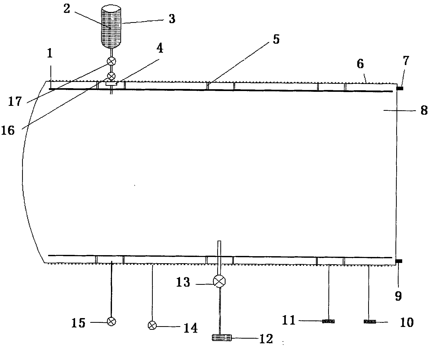 Method and device for controlling precise measurement of hydrogen sulfide pulsation injecting liquid through pressure degenerative feedbacks