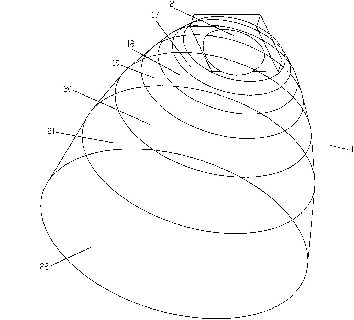 Floodlight reflector, floodlight and powerboat