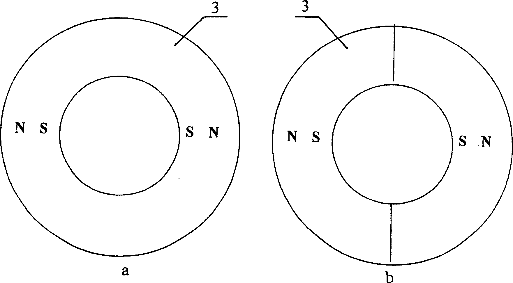 Anti-high voltage permanent magnet polarized two-way ratio electromagnet