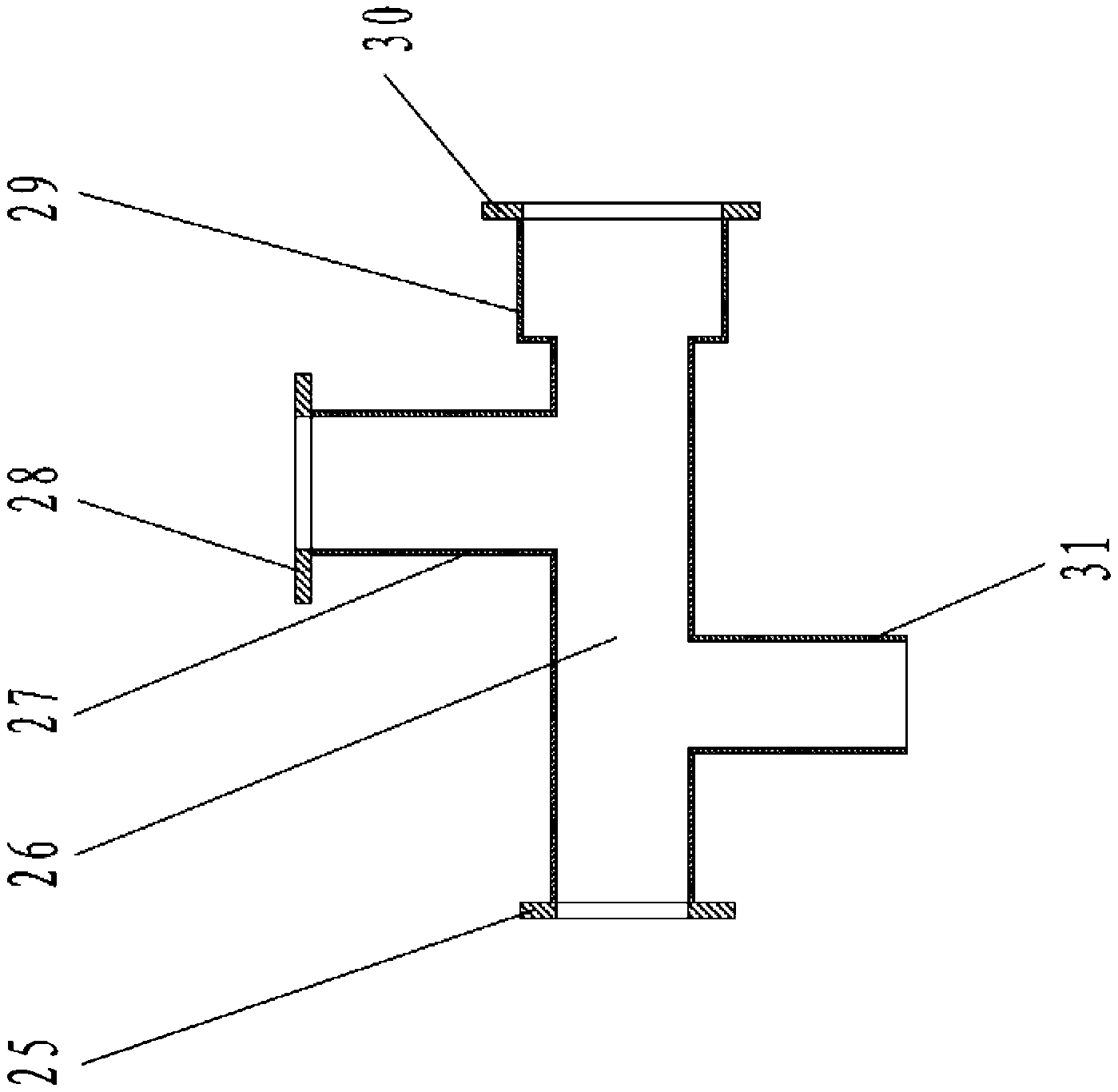 Gas discharge collecting device for drilling construction