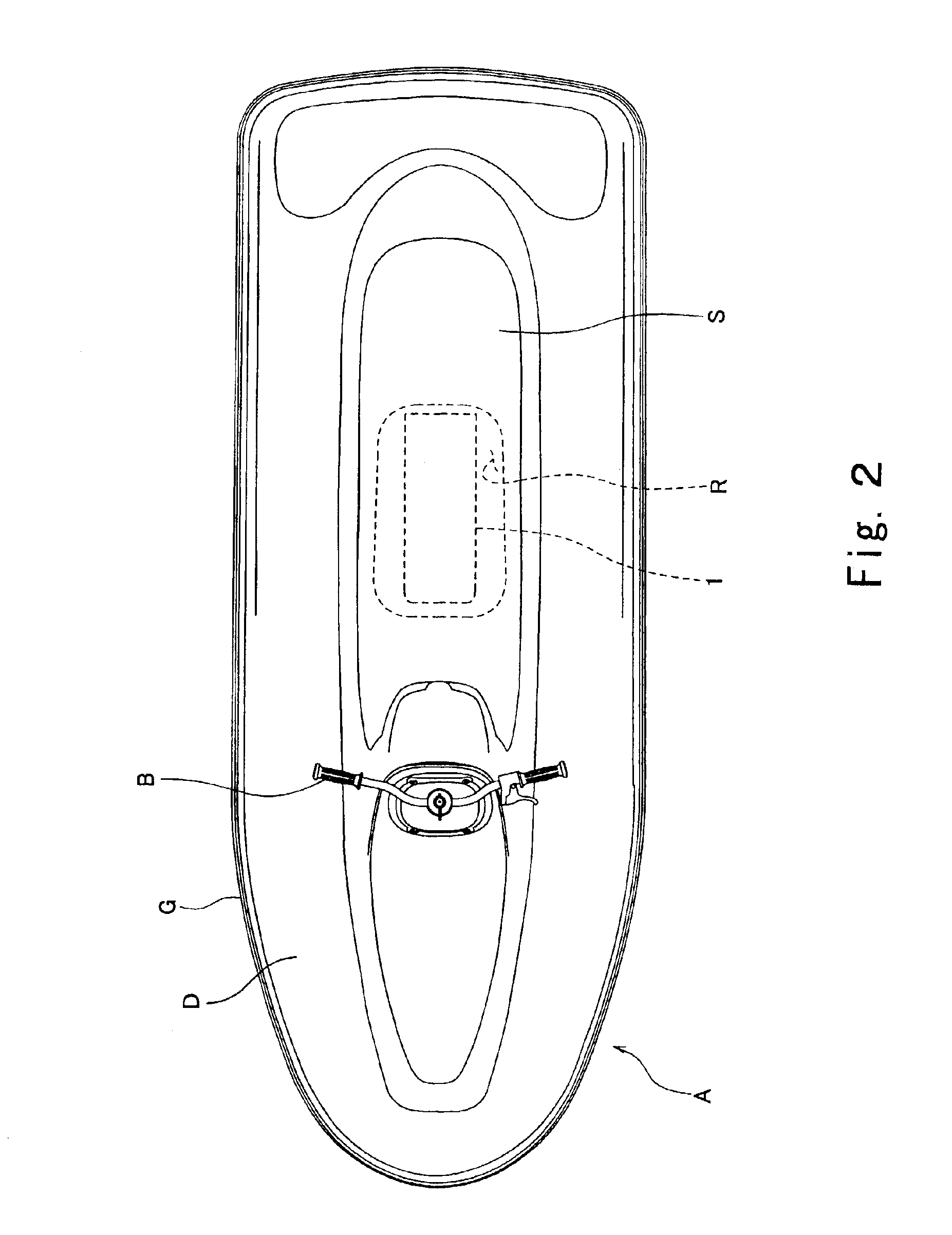 Engine and personal watercraft equipped with engine