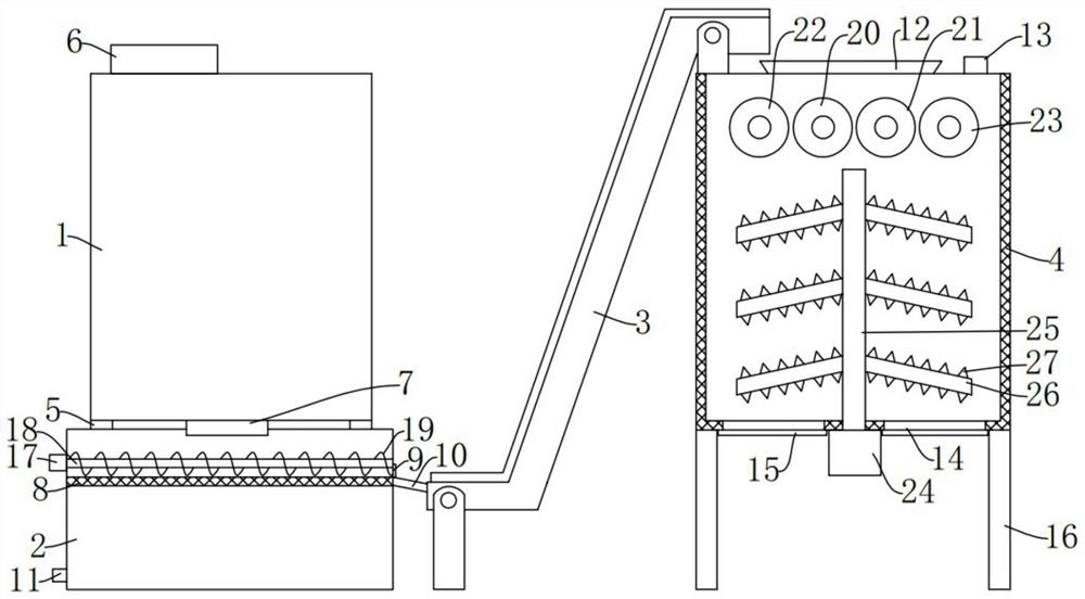 A device for extracting quinoa flavonoids