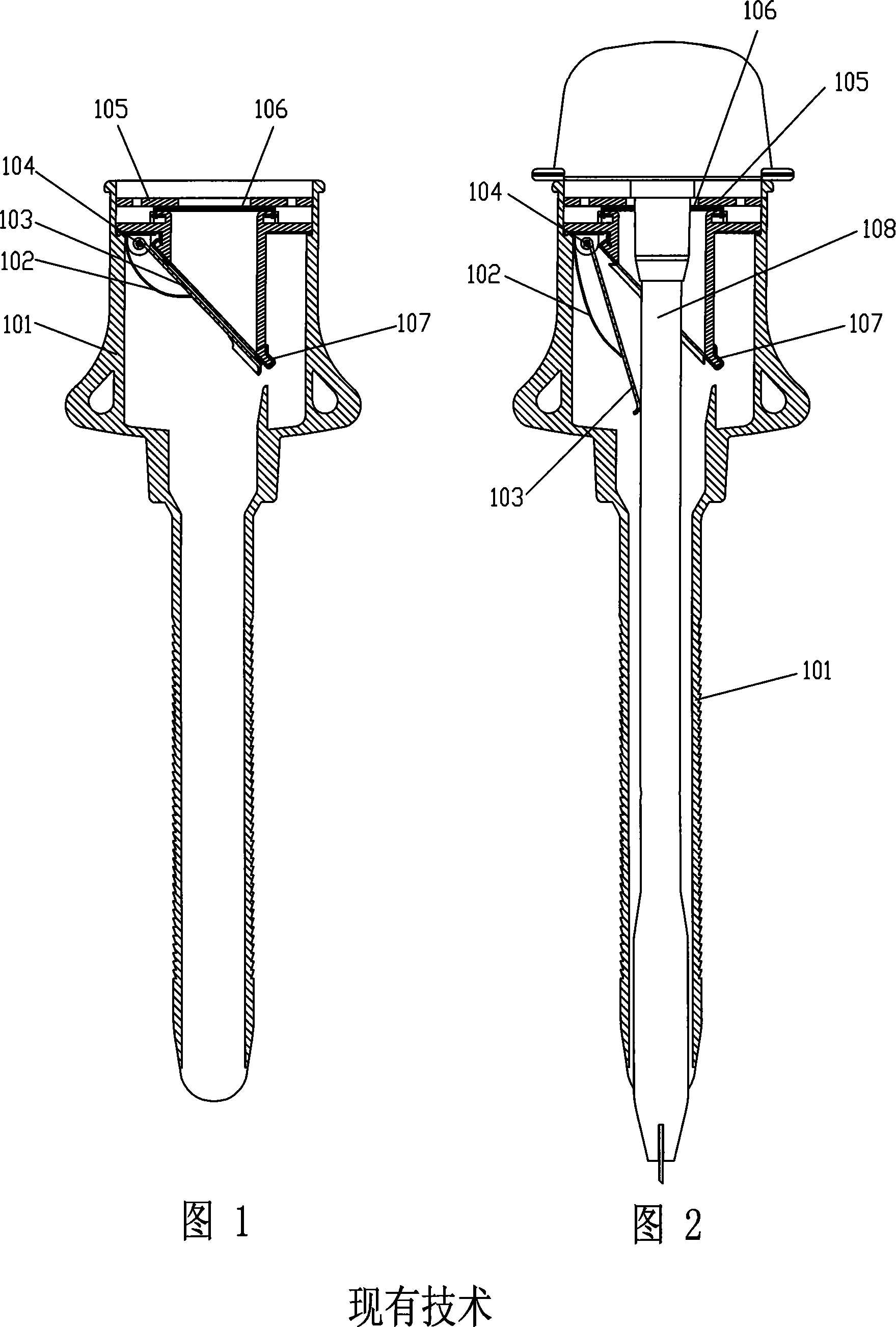 Puncture device general purpose type radial direction seal ring and puncture device