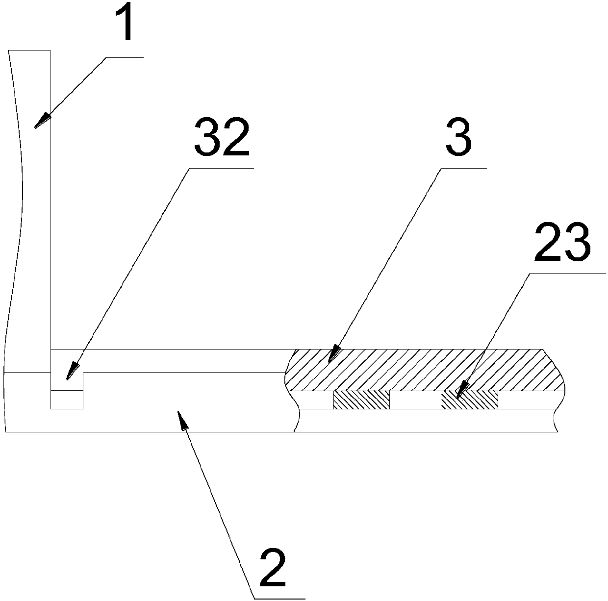 Fork of forklift for textile goods