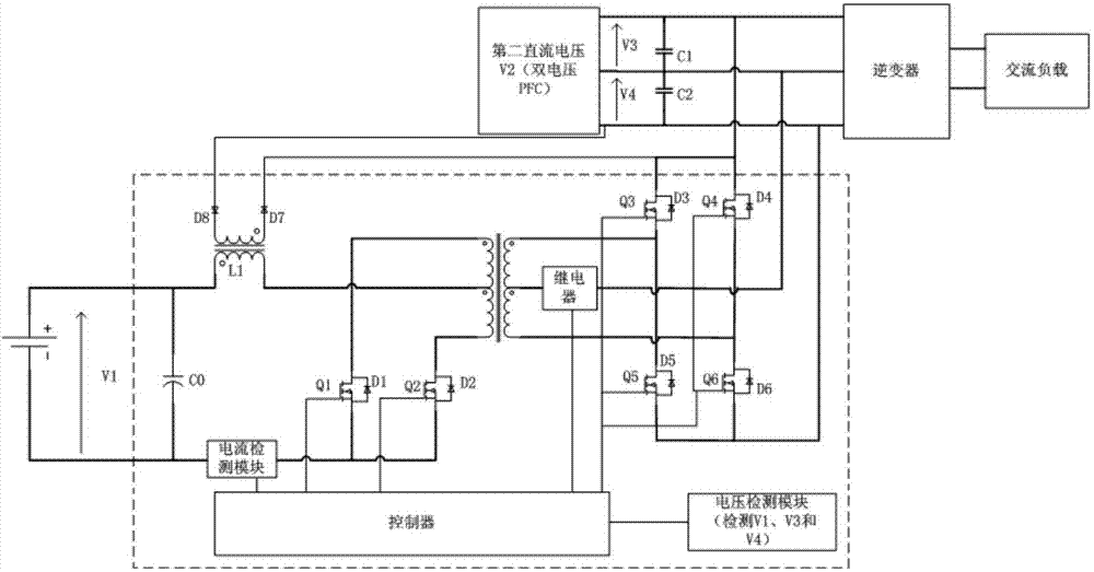 Bi-directional DCDC converter