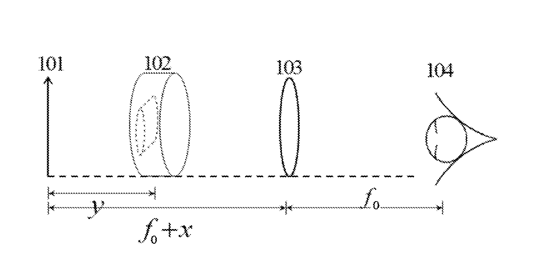 Subjective eye refractometer and refractometry method