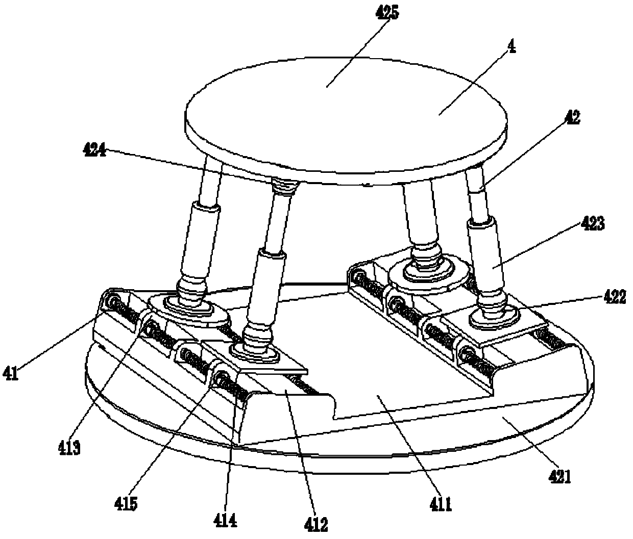 A variable manipulator for a fully automatic fire fighting machine