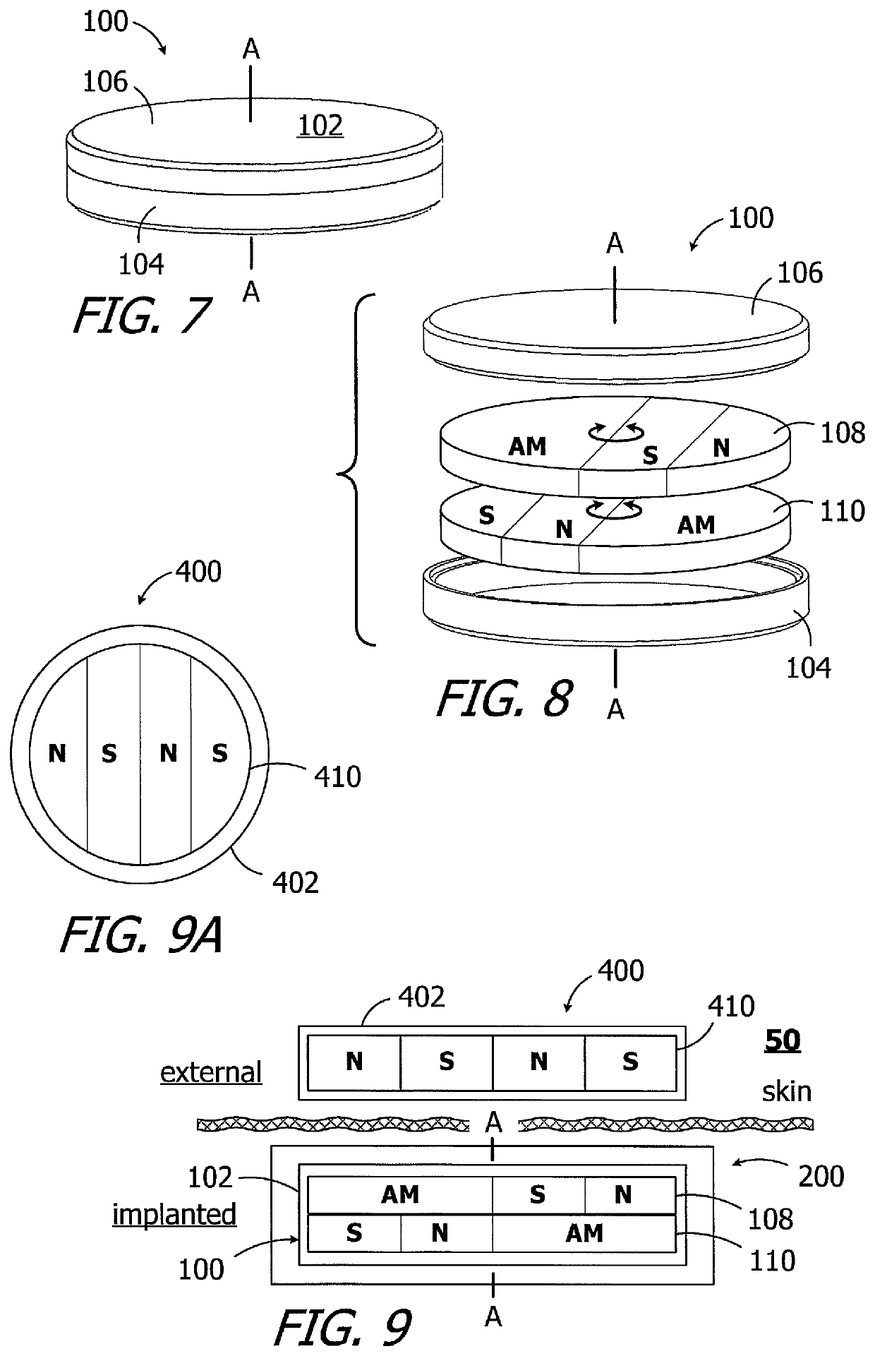 Cochlear implants having MRI-compatible magnet apparatus