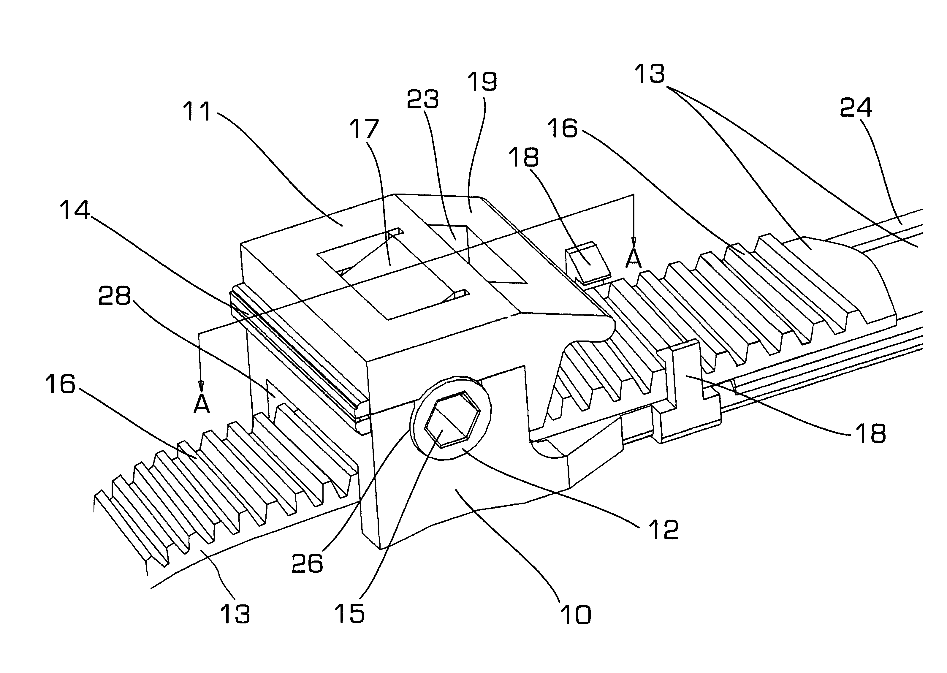 Hose clamp with parallel tightening and rapid release