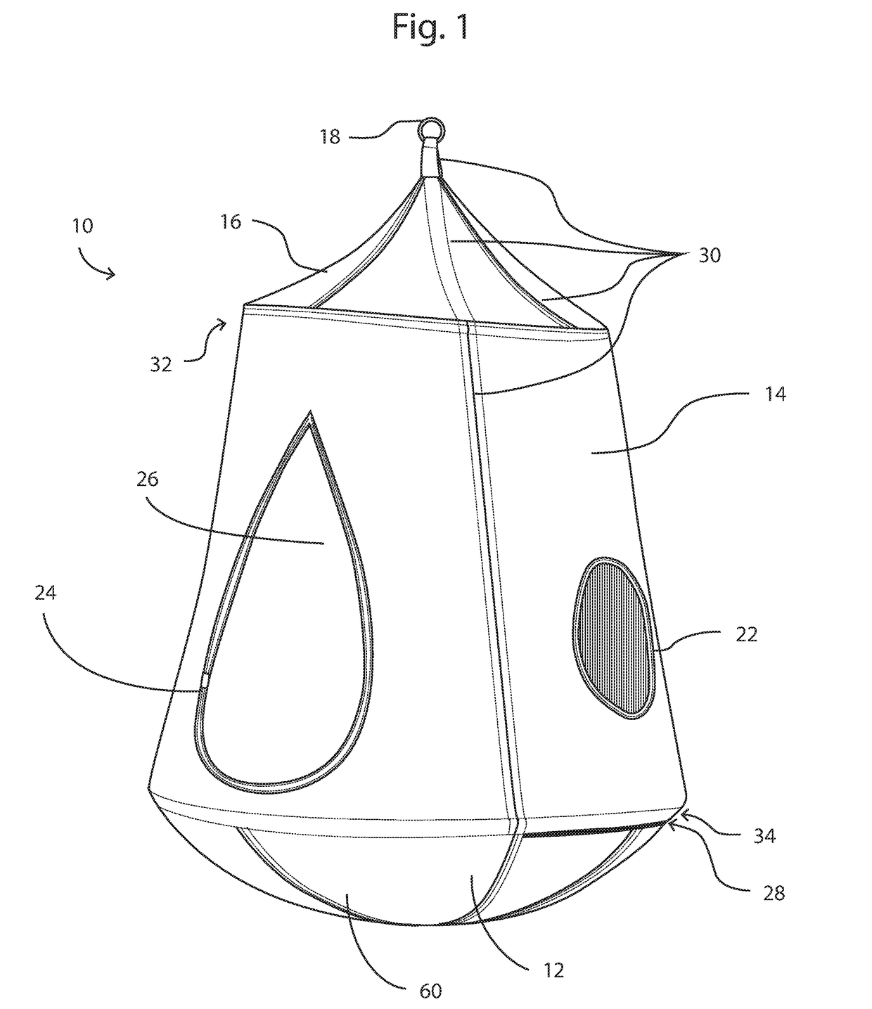 Suspended play structure