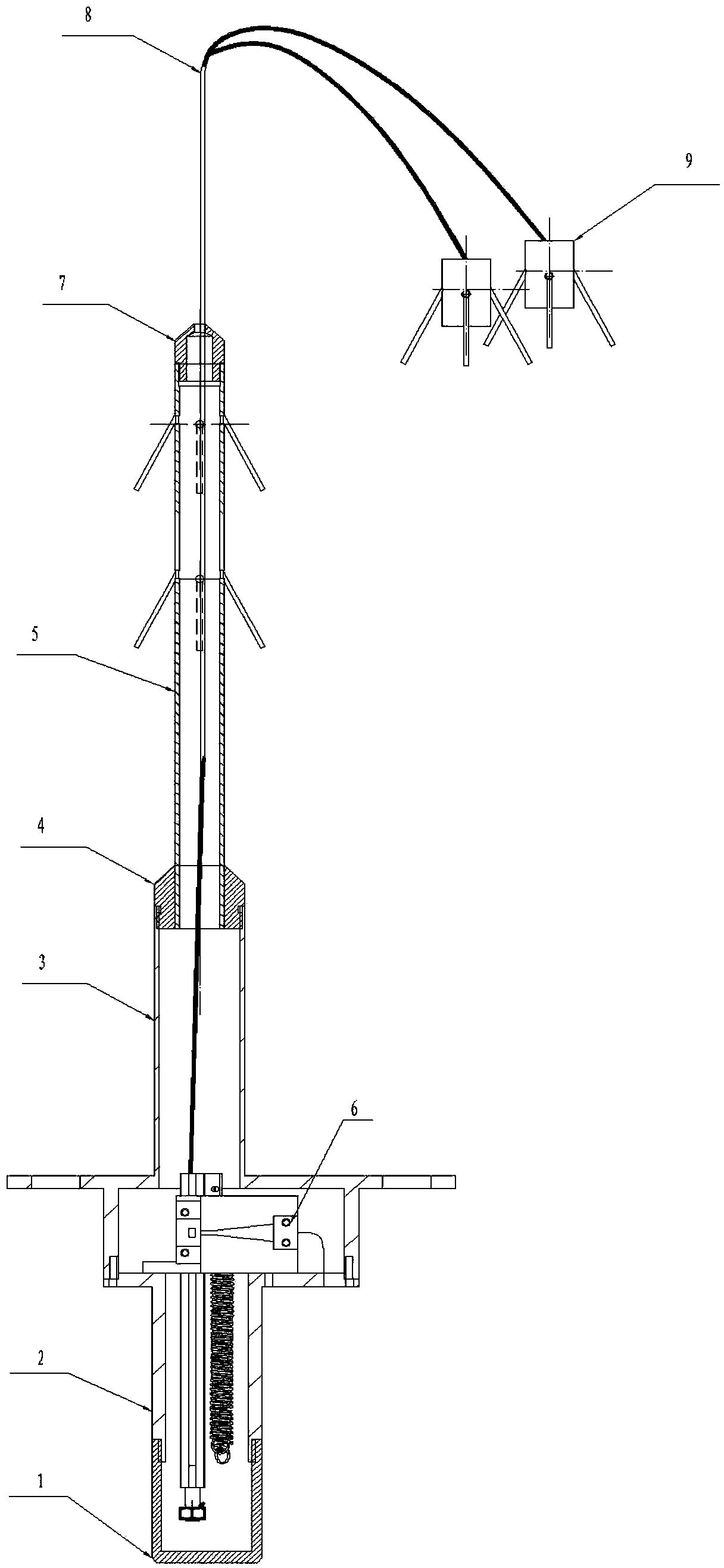 Fiber bragg grating displacement sensor capable of conducting multi-point measurement