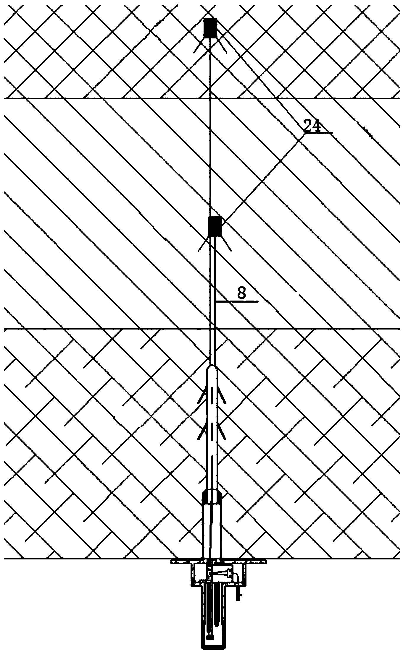 Fiber bragg grating displacement sensor capable of conducting multi-point measurement