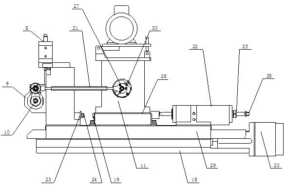 Outer-ring superfinishing machine for four-point contact bearings