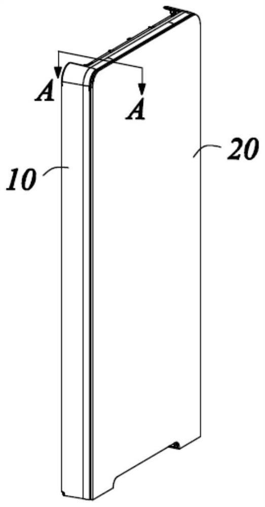 Refrigerator door with replaceable front