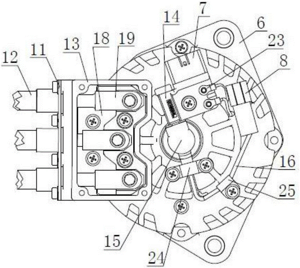 Belt transmission type starting and power generation integrated machine