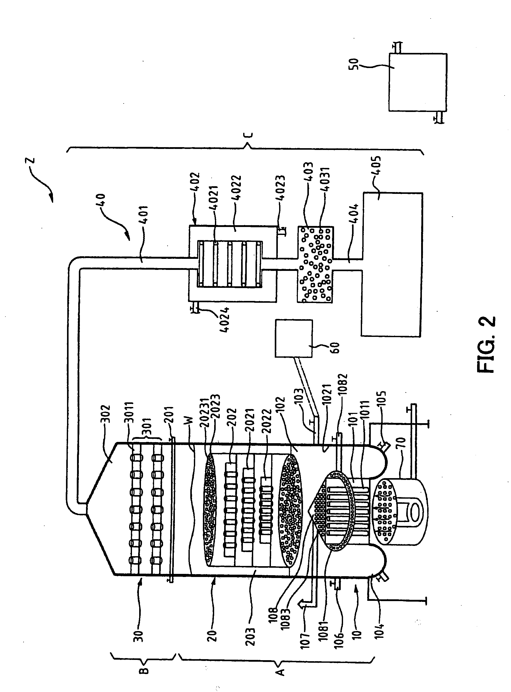 System for desalinating and purifying seawater and devices for the system