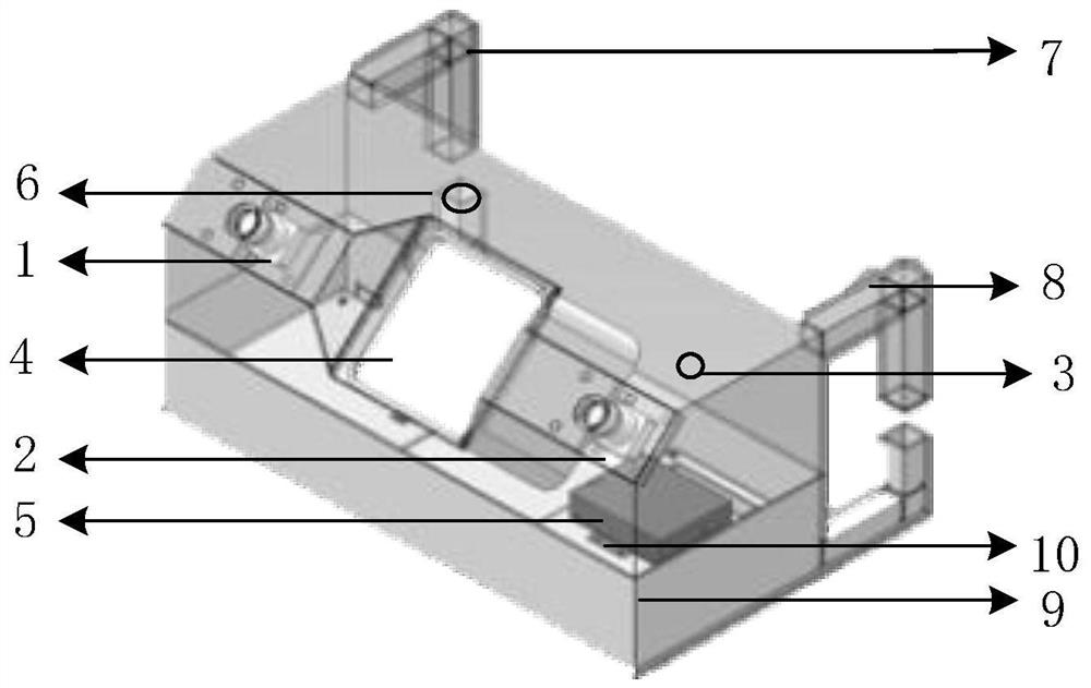 Device and method for measuring motion state of external hanging helicopter blades in flight test