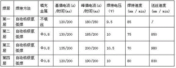 Automatic argon arc seal welding method for narrow gap between deep grooves of tube plate and heat exchange tube