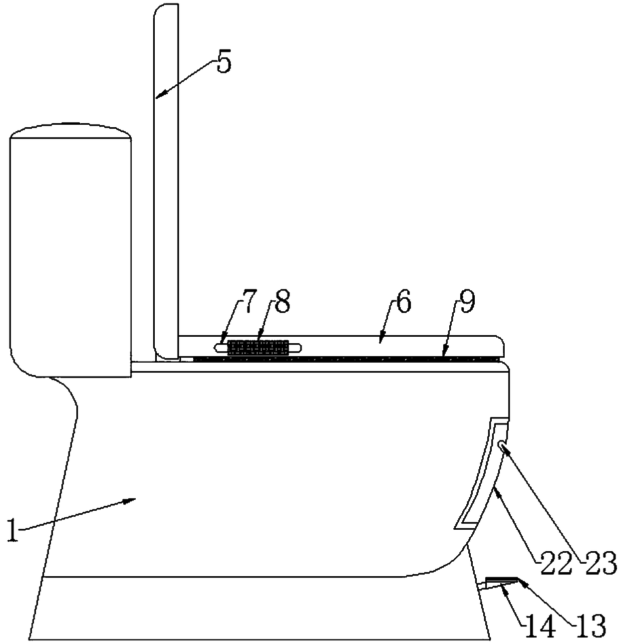 Pedal-type toilet