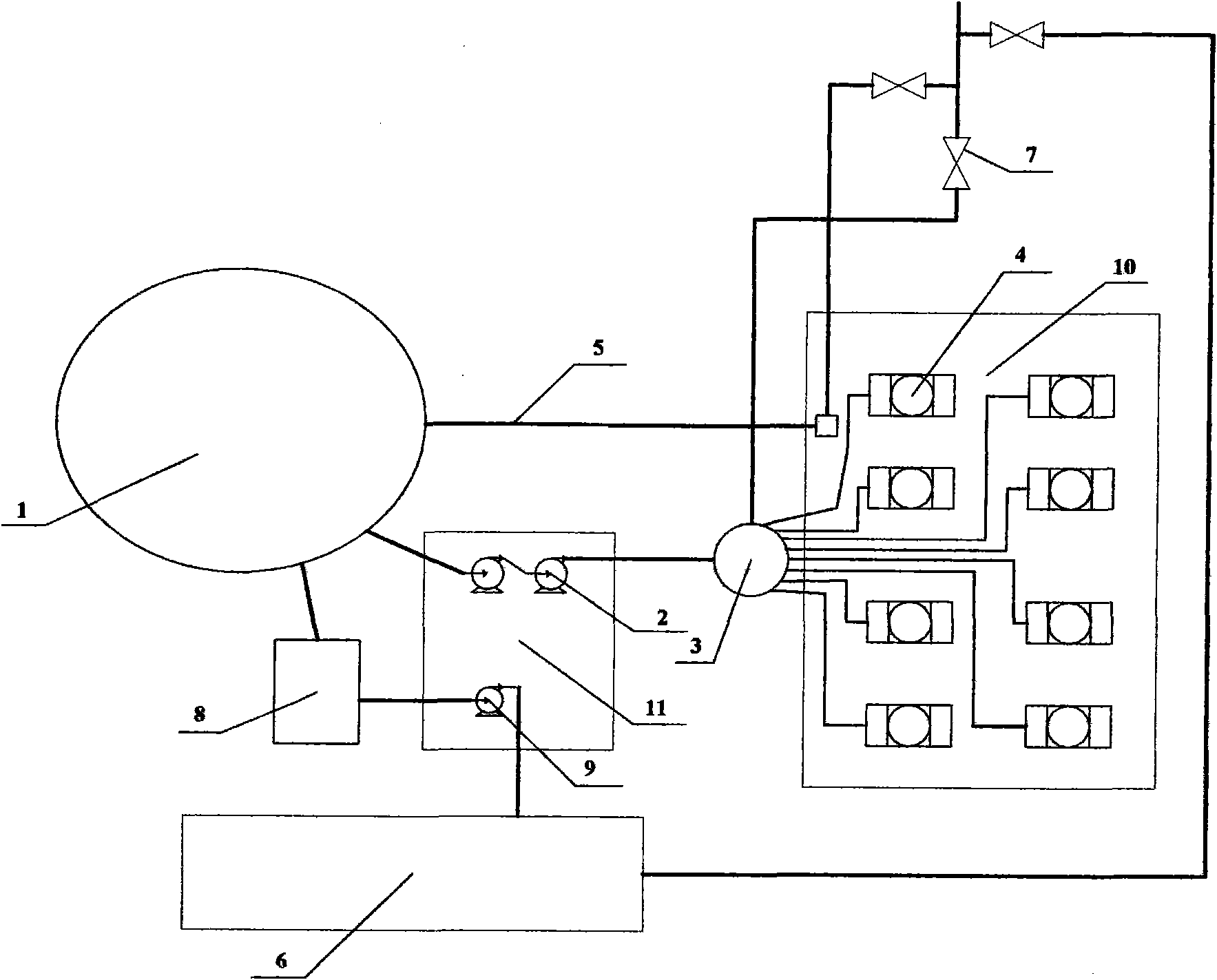 Ceramic filtering machine dehydrating system and dehydration technique thereof