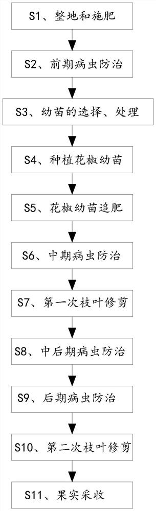 Pest control method for Chinese prickly ash