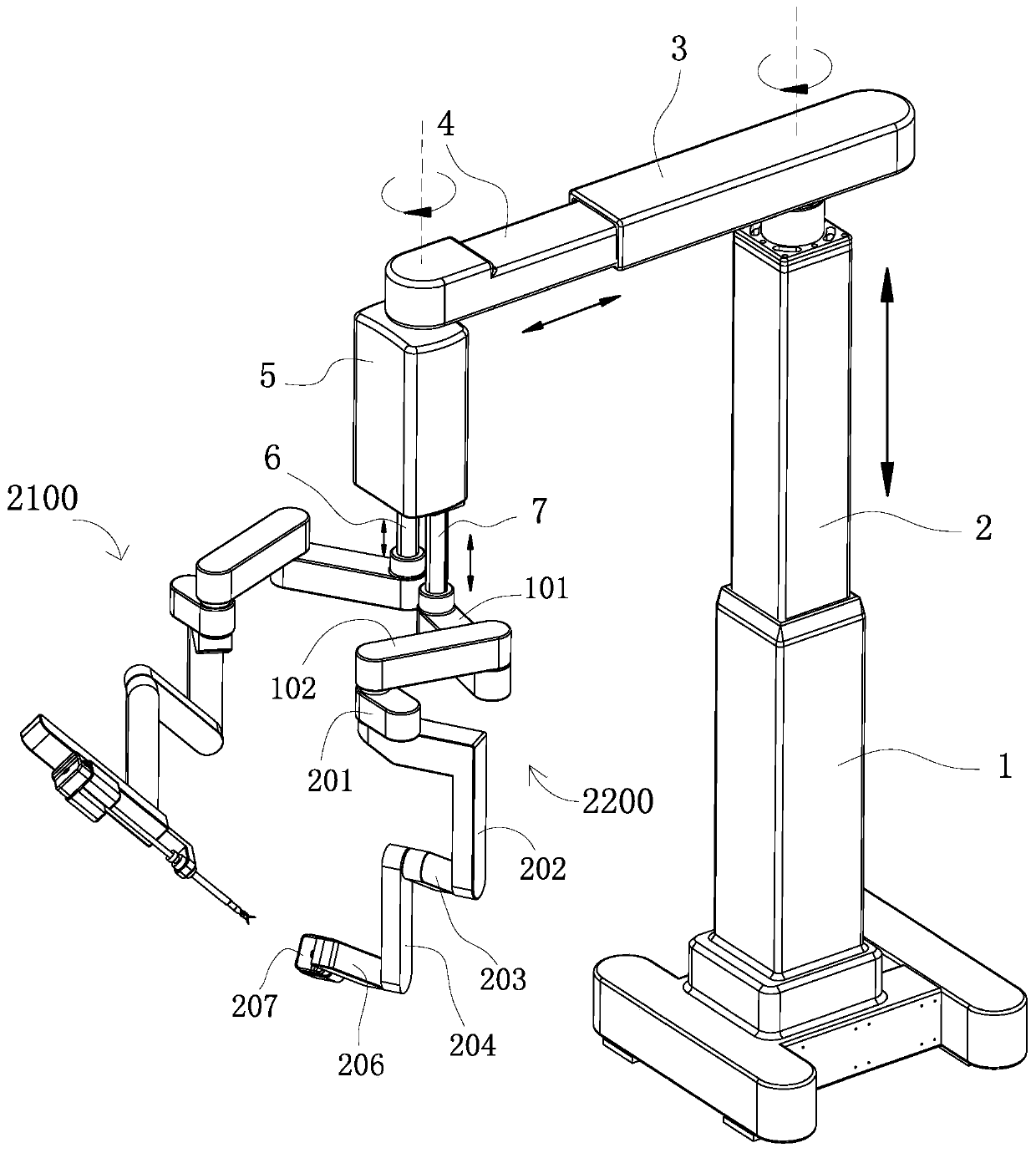 Split minimally invasive surgical instrument auxiliary system