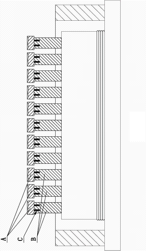 Die seat for carrying out pressing forming on tile