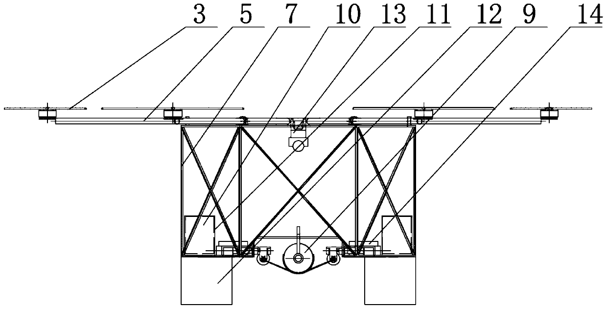 Deployment and recovery device for flying suspended underwater glider