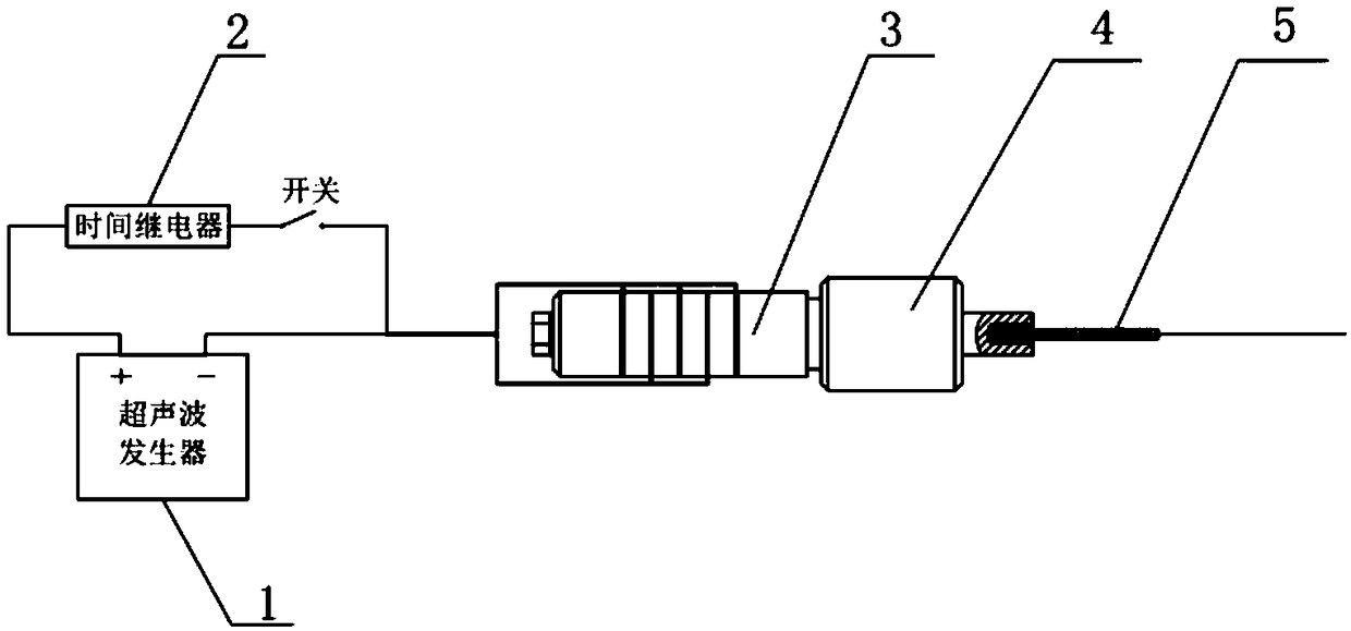 Acupuncture method and device combining ultrasonic vibration with traditional acupuncture