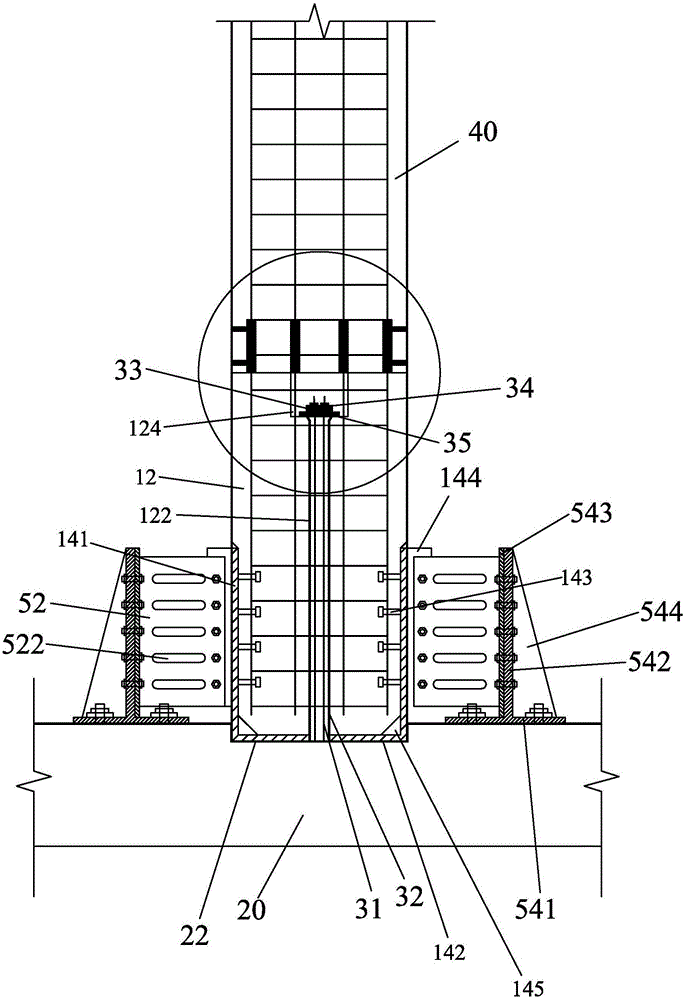 Damage repairing assembly type combined column with self-reset function