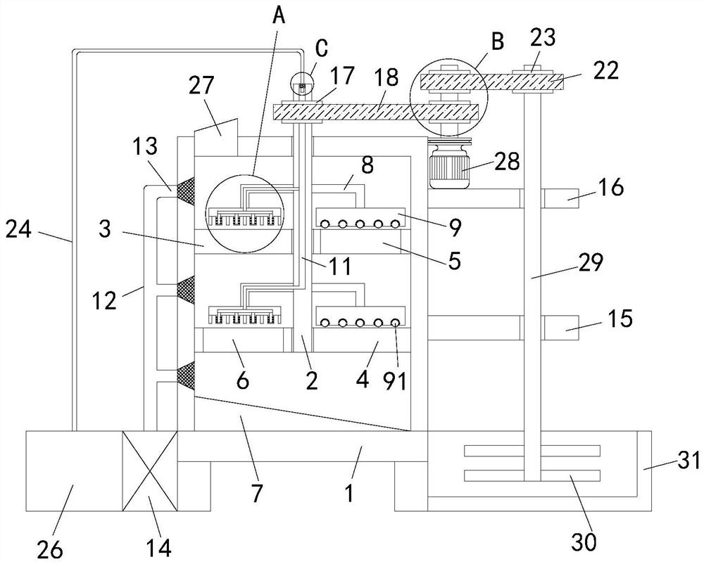 Accelerated cooling device for torreya grandis processing